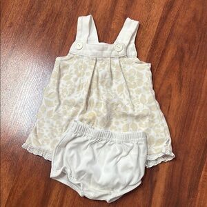 Floral Cream Kids Dress Set